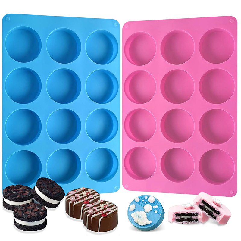 Donut Mold Silicone - قوالب سيليكون دائرية بـ 12 تجويفًا