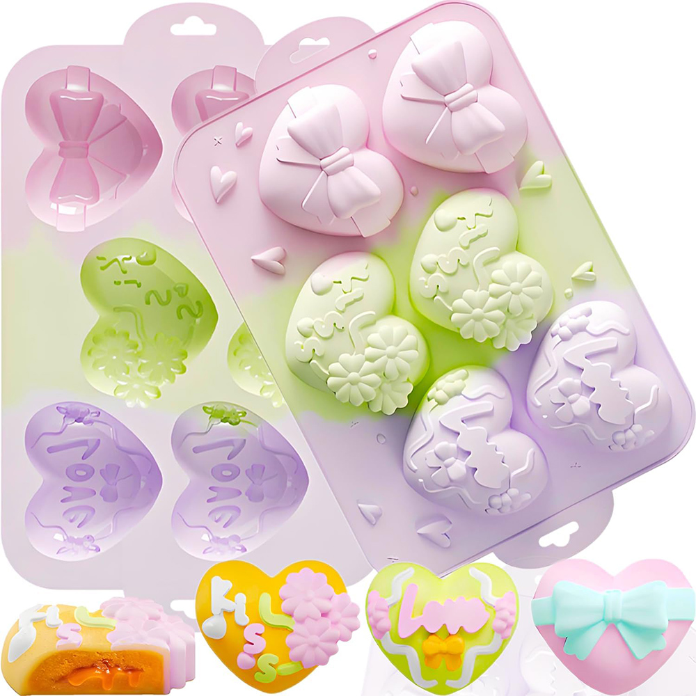 Donut Mold Silicone - قوالب سيليكون على شكل قلب، قوالب