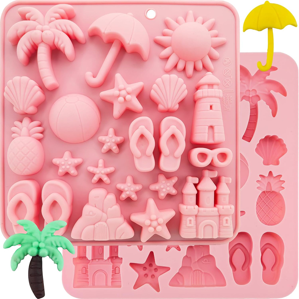 Donut Mold Silicone - قوالب سيليكون على شكل شاطئ صيفي،