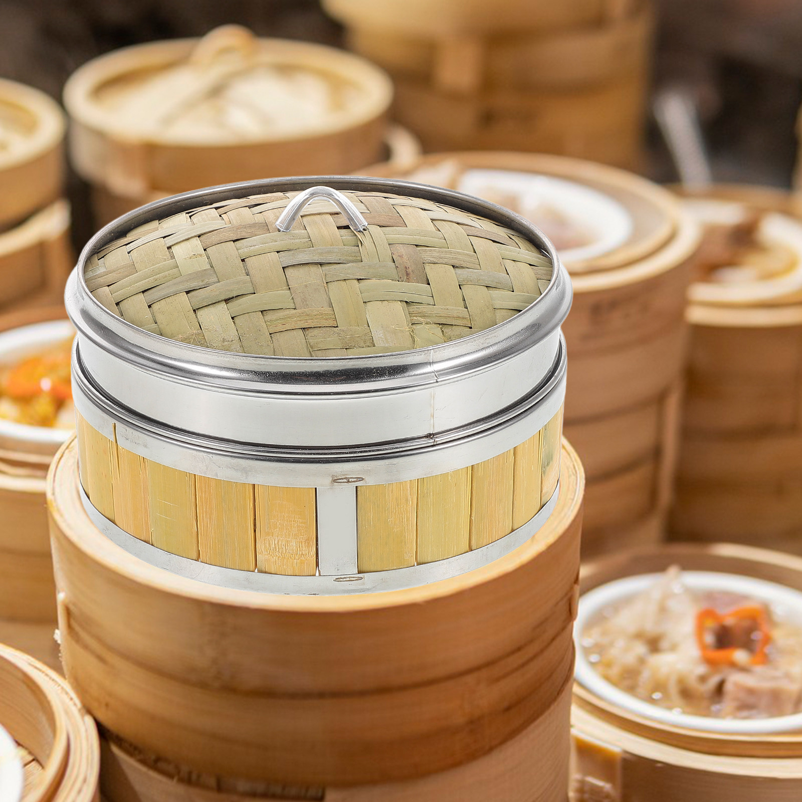 طقم مبخرة خشبية مصنوعة يدويًا  - مراجعة Bao Steamer Bamboo وسعره