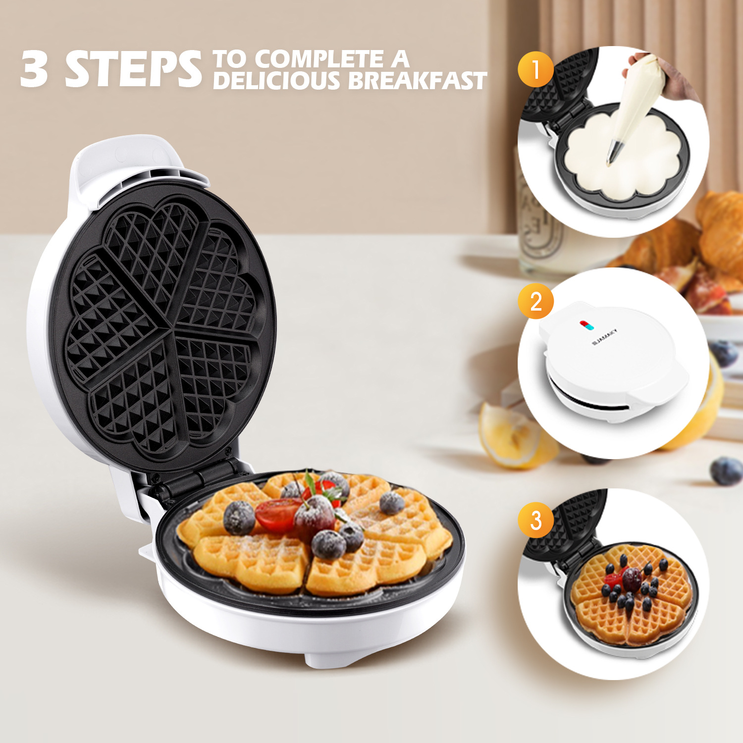 قوالب وافل الإفطار، فرن كعكة ا - مراجعة Mini Pancake Griddle وسعره