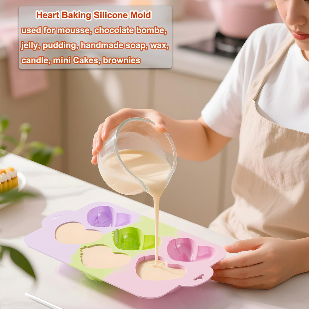 قوالب سيليكون على شكل قلب، قوا - مراجعة Donut Mold Silicone وسعره