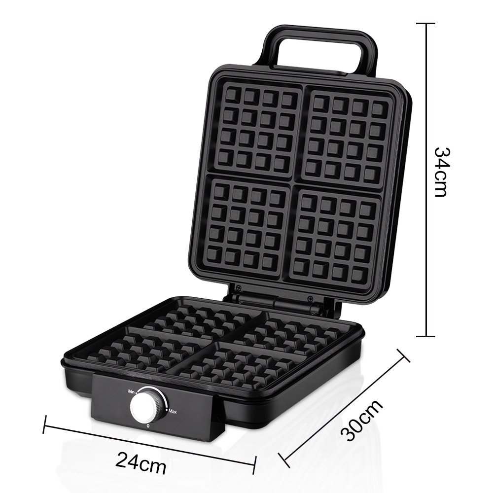 4 شرائح صانع الوافل البلجيكي 1 - مراجعة Egg Waffle Pan وسعره