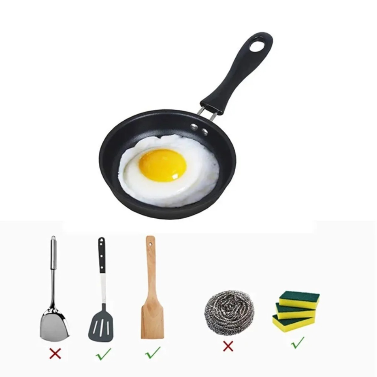 مقلاة صغيرة محمولة بمقبض لطهي  - مراجعة Mini Pancake Griddle وسعره
