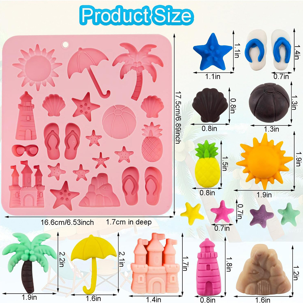 قوالب سيليكون على شكل شاطئ صيف - مراجعة Donut Mold Silicone وسعره