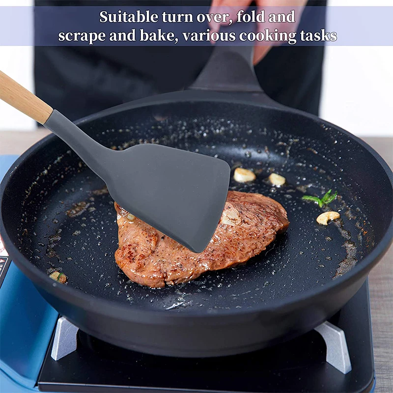 غير عصا سيليكون ملعقة خشبية تي - مراجعة Mini Pancake Griddle وسعره